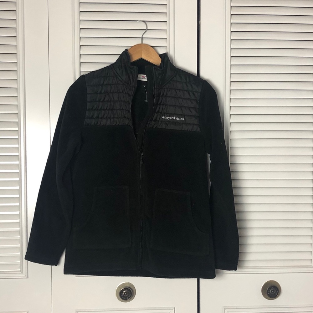 Vineyard Vines Quilted Zip Front Fleece